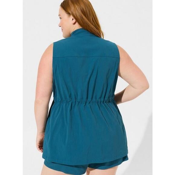 Torrid Happy Camper Vest, Leigon Blue, Size 3X - Picture 3 of 12